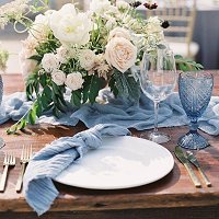 Dusty Blue French Country Inspired Wedding