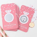 Bachelorette Party - Wedding Ring Scratch Cards Game