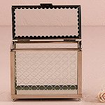 Wedding Candy Buffet Glass Box With Mirror Base