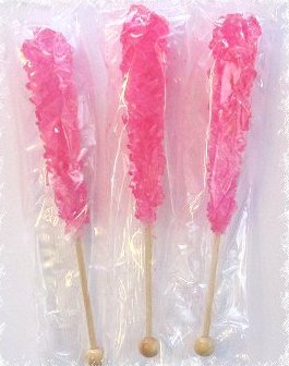 Wedding Candy Buffet Pink Cherry Rock Sugar Sticks