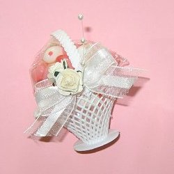 Mini Candy Filled Plastic Basket Wedding Favours