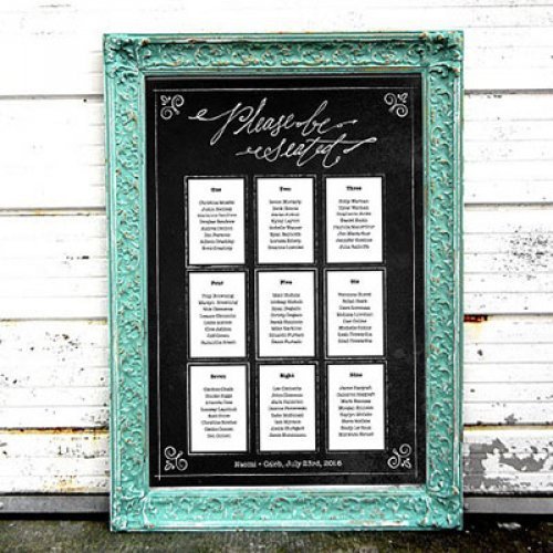 Table Chart For Wedding Reception