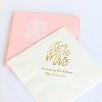 Bachelorette Party - Personalized Exclusive Wedding Napkins