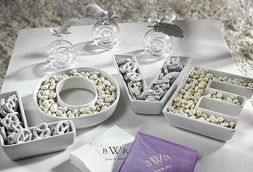 Wedding Candy Buffet Containers and Vases