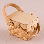 Wedding Favour Miniature Woven Picnic Basket