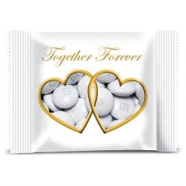 M&M's Personalized Wedding Heart Pack Favours