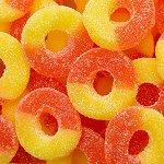 Wedding Candy Buffet Peach Gummy Rings