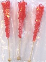 Wedding Candy Buffet Red Strawberry Rock Sugar Sticks