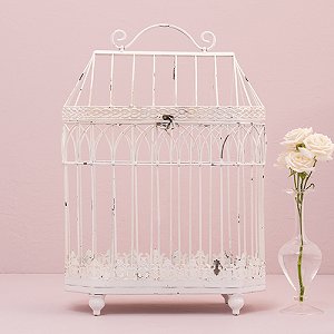 Wedding Reception Conservatory Style Round Birdcage Centrepieces