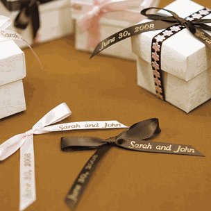 Wedding Favour Personalized Ribbon for Bows