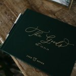 Gold Foil Wedding Guest Book