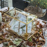 Wedding Reception Large Geometric Glass Card Box Terrarium