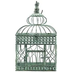 Wedding Reception Wrought Iron Green Vintage Birdcage Centerpieces