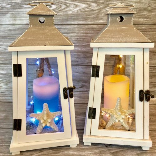 Wedding Reception Rustic Wood Lanterns