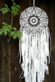 White Lace Dreamcatcher Boho Wedding Decor