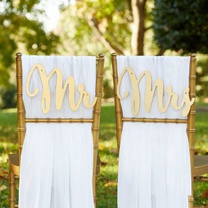 Wedding Reception Mr. and Mrs. Chair Sign