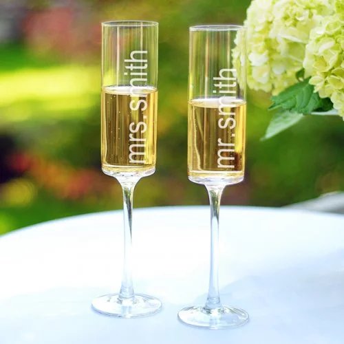 Wediquette and Parties: It's All In the Details: Champagne Toasting Flutes