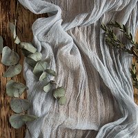 Boho Wedding Cheesecloth Table Runner