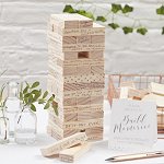 Wedding Reception Building Blocks Guest Book