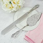 Wedding Cake Venice Silver Serving Set