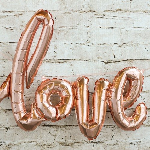 Wedding Reception Decor Script Love Balloon